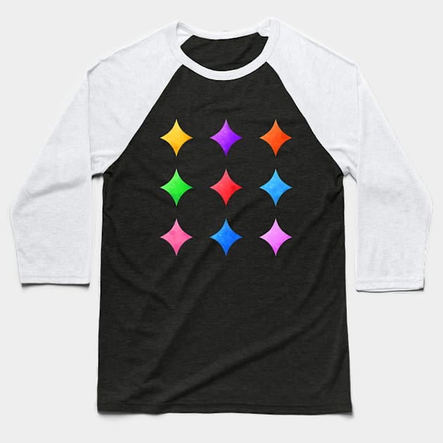 Colorful Watercolor Sparklings Pack Baseball T-Shirt by alien3287